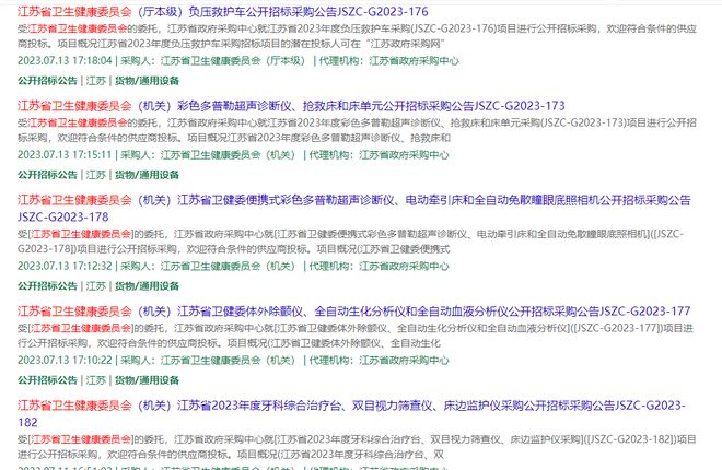 杏彩体育官方下令！超1亿元医疗设备采购拒